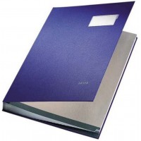 Esselte Leitz 57000035 Parapheur couverture en carton recouvert de plastique, 20 compartiments (Bleu) (Import Allemagne)