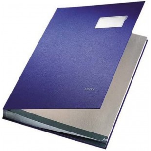 Esselte Leitz 57000035 Parapheur couverture en carton recouvert de plastique, 20 compartiments (Bleu) (Import Allemagne)