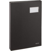 Leitz 57000095 Parapheur avec 20 compartiments couverture en plastique (Noir) (Import Allemagne)