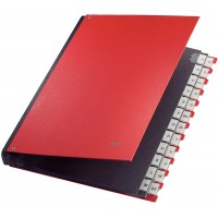 Leitz 59240025 Pultordner A-Z 24 Facher PP Rouge