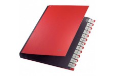 Leitz 59240025 Pultordner A-Z 24 Facher PP Rouge