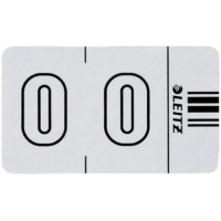 LEITZ Orgacolor 66000000 Nombre Sign 0 Blanc 100 pieces