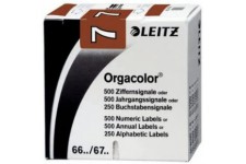 LEITZ Orgacolor 66071000 Nombre Carte"17,8 cm Lot de 500 Marron