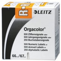 Leitz Onglet Alphab?Tique "R" Sur Rouleau Orange AdheSif