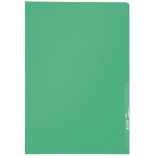 LEITZ Pochettes A4 en polypropylene graine standard Vert