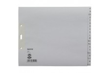 Esselte-leitz papierregister a-z a4 20 feuilles (gris)