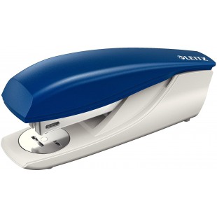 Leitz Agrafeuse de Bureau, Capacite 30 Feuilles, Bleu, Boitier Ergonomique, Agrafes Incluses, Gamme NeXXt, 55000035