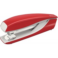 Leitz Agrafeuse de Bureau, Capacite 40 Feuilles, Rouge, Boitier Metallique Ergonomique, Agrafes Incluses, Gamme NeXXt, 55040025