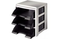 Leitz etagere pour Corbeilles a  Courrier A4, Noir, Plus, 53270095