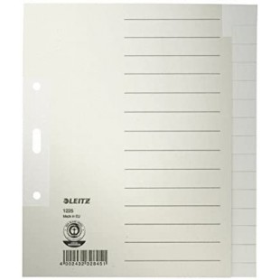 Esselte-leitz papierregister a5, papier, 15 feuilles (gris)