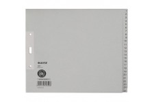 Leitz Intercalaires A4 avec Onglets 1-25, Mi-Hauteur, Extra-Large, Papier 100% Recycle, Certifie Ange Bleu, Gris, 138