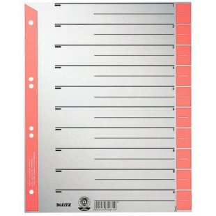 Esselte Leitz 1652-00-25 Intercalaire A4 Rouge Lot de 100 (Import Allemagne)
