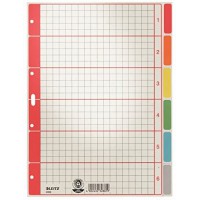 Esselte-leitz avec registres en carton blanc a4 6 feuilles (gris)