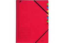 Esselte-Leitz 39070025 Trieur 7 onglets en carton (Rouge) (Import Allemagne)