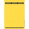 Leitz etiquettes Imprimables PC pour Classeurs a  Levier Couverture Papier, Large, Long, Jaune, 61,5 x 285 mm, Papier, 16870015,