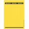 Leitz etiquettes Imprimables PC pour Classeurs a  Levier Couverture Papier, Large, Long, Jaune, 61,5 x 285 mm, Papier, 16870015,