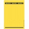 Leitz etiquettes Imprimables PC pour Classeurs a  Levier Couverture Papier, Large, Long, Jaune, 61,5 x 285 mm, Papier, 16870015,