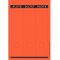 Leitz etiquettes Imprimables PC pour Classeurs a  Levier Couverture Papier, Large, Long, Rouge, 61,5 x 285 mm, Papier, 16870025,