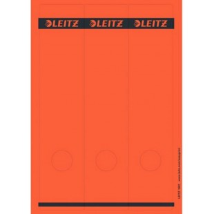 Leitz etiquettes Imprimables PC pour Classeurs a  Levier Couverture Papier, Large, Long, Rouge, 61,5 x 285 mm, Papier, 16870025,