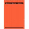 Leitz etiquettes Imprimables PC pour Classeurs a  Levier Couverture Papier, Large, Long, Rouge, 61,5 x 285 mm, Papier, 16870025,