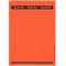 Leitz etiquettes Imprimables PC pour Classeurs a  Levier Couverture Papier, Large, Long, Rouge, 61,5 x 285 mm, Papier, 16870025,