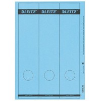 Leitz etiquettes Imprimables PC pour Classeurs a  Levier Couverture Papier, Large, Long, Bleu, 61,5 x 285 mm, Papier, 16870035, 