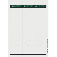 Leitz etiquettes Imprimables PC pour Classeurs a  Levier Couverture Papier, Large, Long, Gris, 61,5 x 285 mm, Papier, 16870085, 