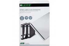 Leitz etiquettes Imprimables PC pour Classeurs a  Levier Couverture Papier, etroit, Long, Gris, 39 x 285 mm, Papier, 16880085, L