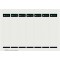 Leitz etiquettes Imprimables PC pour Classeurs a  Levier Plastique, etroit, Gris, 31 x 190 mm, Carton, 16810085, Lot de 175 etiq