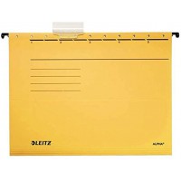 Lot de 5 : Esselte Leitz 19853015 dossiers suspendus en carton Alpha (Jaune) (Import Allemagne)