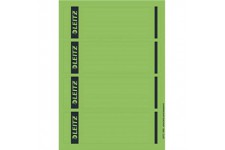 Leitz etiquettes Imprimables PC pour Classeurs a  Levier Couverture Papier, Large, Court, Vert, 61,5 x 192 mm, Papier, 16852055,