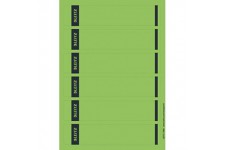 Leitz etiquettes Imprimables PC pour Classeurs a  Levier Couverture Papier, etroit, Court, Vert, 39 x 192 mm, Papier, 16862055, 