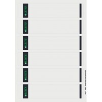 Leitz etiquettes Imprimables PC pour Classeurs a  Levier Couverture Papier, etroit, Court, Gris, 39 x 192 mm, Papier, 16 862 085