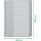 Leitz Intercalaires A4 Touches 1-20, Extra-Large, Gris, Onglets Renforces en Plastique Resistant avec Table des Matieres, 128400