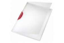 LEITZ 41750125 - Dossiers CLASSIC PP ra­gido clip pla¡stico DIN A4 capacidad 30 hojas color clip rojo