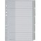 Leitz Intercalaires A4 5 Touches Vierges, Systeme d'Onglets Interchangeables, Gris, Plastique Ultra-Resistant, 12710085