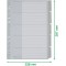 Leitz Intercalaires A4 5 Touches Vierges, Systeme d'Onglets Interchangeables, Gris, Plastique Ultra-Resistant, 12710085