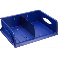 Leitz - Sorty - Corbeille a courrier en polystyrene - 100% recyclable - A4 - Bleu - Lot de 1