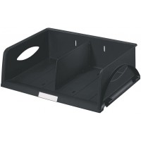 Leitz - Sorty - Corbeille a Courrier en Polystyrene - 100% recyclable - A4 - Noir - Lot de 1 52300095