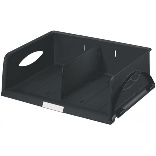 Leitz - Sorty - Corbeille a Courrier en Polystyrene - 100% recyclable - A4 - Noir - Lot de 1 52300095