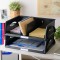 Leitz - Sorty - Corbeille a Courrier en Polystyrene - 100% recyclable - A4 - Noir - Lot de 1 52300095