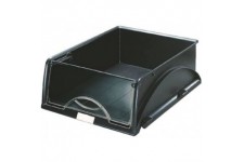 Lot de 4 : Leitz - Sorty - Corbeille a courrier en polystyrene - 100% recyclable - A4 - Noir - 