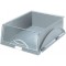 Lot de 4 : Leitz 52310085 Corbeille a courrier A4 maxi Gris