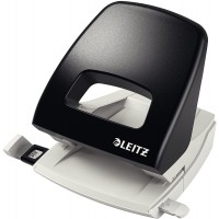 Leitz Perforatrice 50050095-25 feuilles - Rail de butee avec format - Metal - NeXXt - Noir