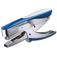 Leitz Pince Agrafeuse, Capacite 30 Feuilles, Bleu, Boitier Metallique Ergonomique Avec Softgrip, Chargement par le Haut, Utilisa