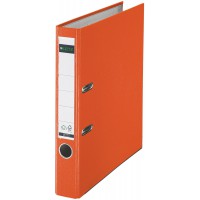 Lot de 20 : Esselte-Leitz 10155045 Classeur a Levier en Plastique 180Â° pour A4 avec Dos etroit et Encoches - Orange