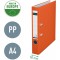Lot de 20 : Esselte-Leitz 10155045 Classeur a Levier en Plastique 180Â° pour A4 avec Dos etroit et Encoches - Orange