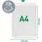 Leitz Premium, Pochettes Plastique Perforees A4 a  Soufflet, Grande Capacite 200 Feuilles, PVC 170 Microns, Ouverture sur le hau
