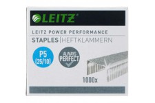 Leitz Power Performance Agrafes Heavy Duty P5 (25/10), Galvanise, Boite de 1000 Agrafes, 55740000