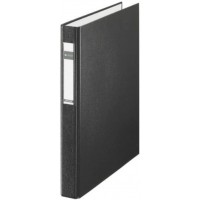 LEITZ - Classeur a  anneaux standard, DIN A4+, noir, mecanisme 2 anneaux D, largeur dos: 41 mm, diame